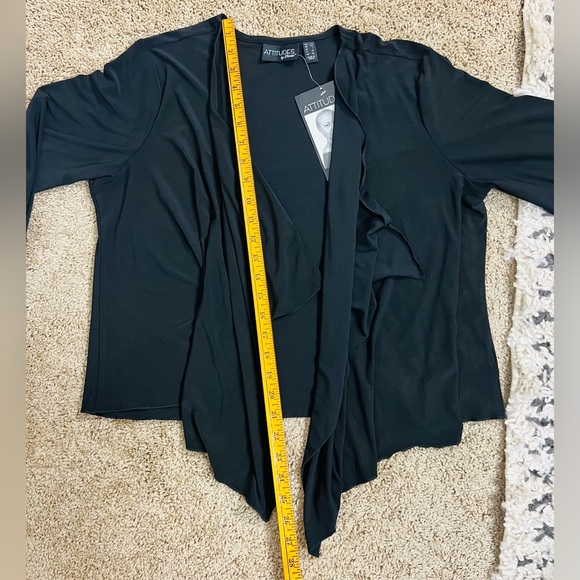 Attitude by Renee Black Open Cardigan – L | New With Tags - Picture 11 of 14